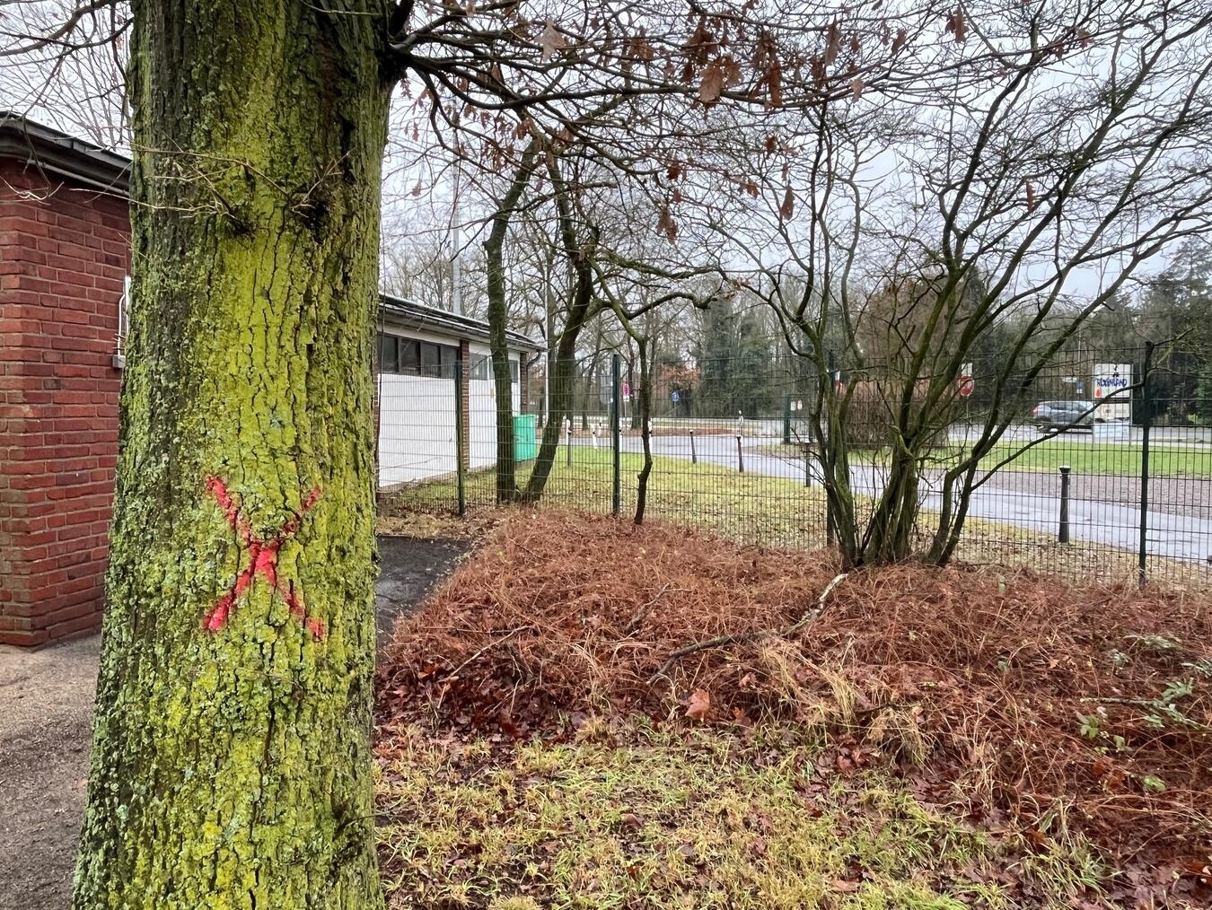 Das Gelände am Spaßbad wird für den Neubau vorbereitet.Foto: Gemeinde Issum