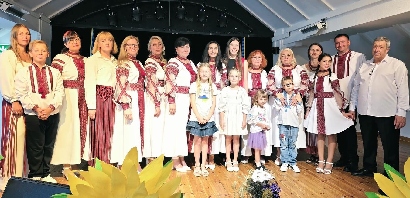 "Gesangsensemble 'Farben der Ukraine' beim Unabhängigkeitstagskonzert, Foto: privat"