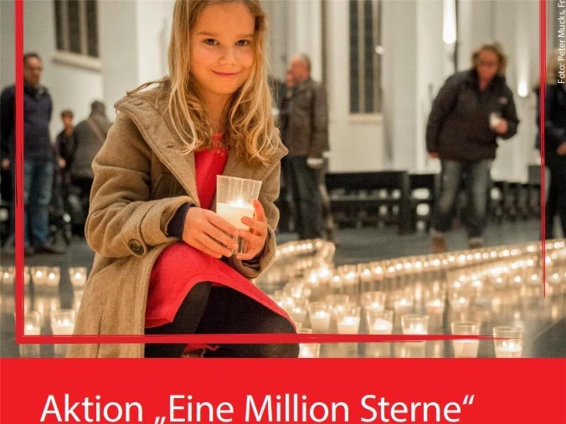 Das Kerzenlicht dient als Zeichen der Hoffnung für Menschen in Not. Foto: Peter Mucks