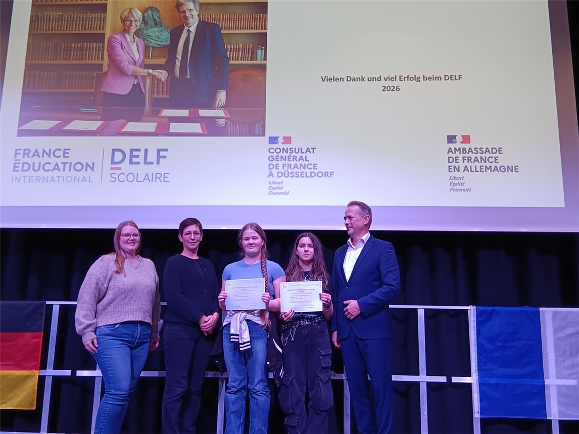 Das Klever Gymnasium wurde besonders ausgezeichnet im Bereich „Französisch als Fremdsprache“ und ist nun DELF-Pilotschule. Foto: KAG