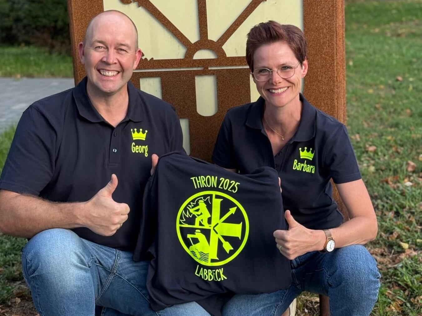 Labbeck lädt zum Fest Das Königspaar Georg und Barbara Quinders. Foto: St. Hubertus Schützen