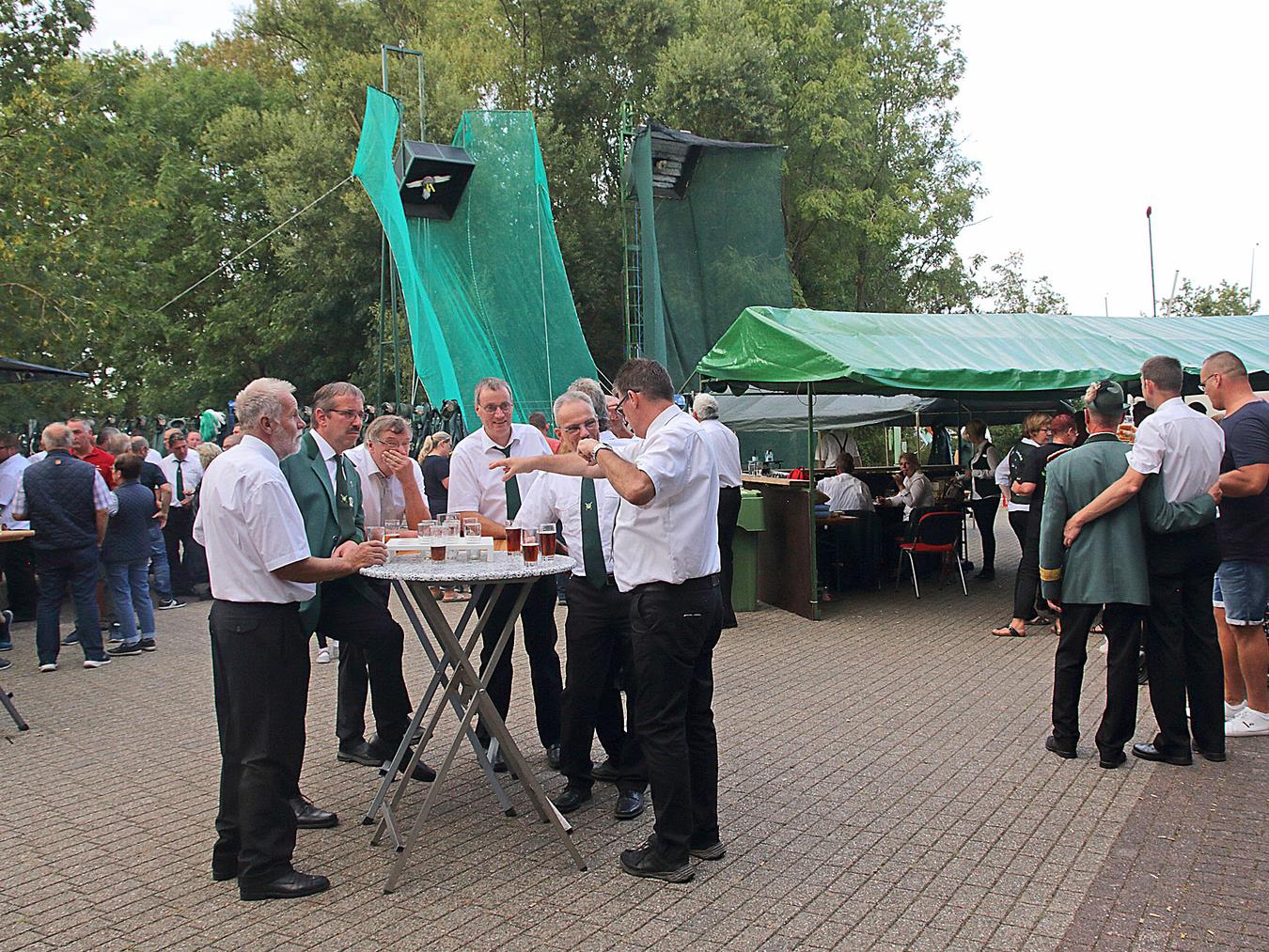Das Königsschießen in Vynen war bereits gut besucht. NN-Foto: TL