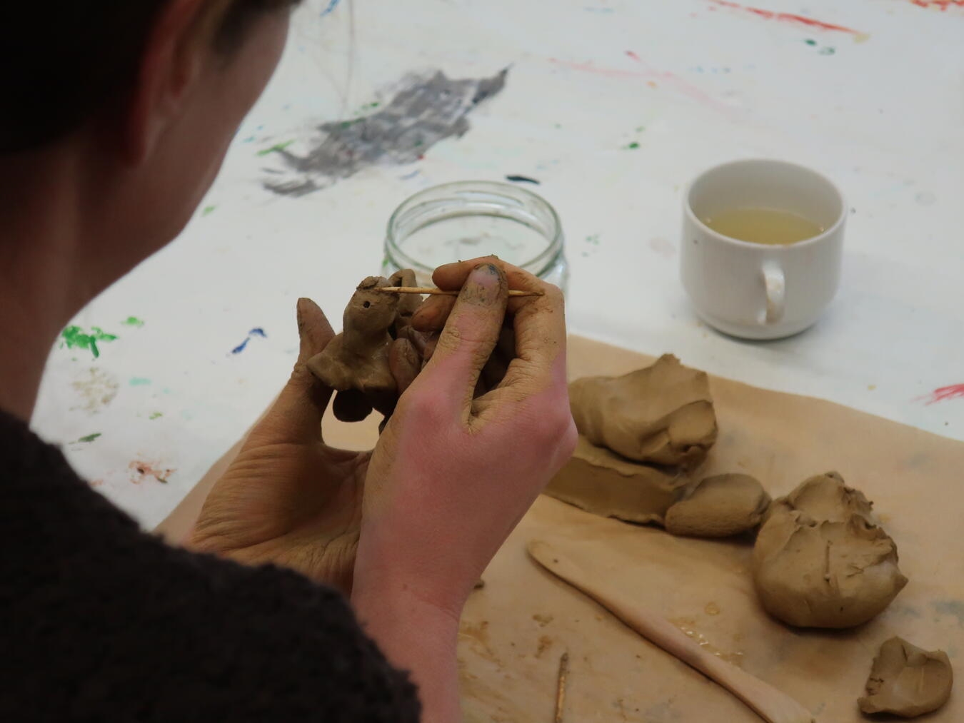 Wildes Kunstatelier im Niederrheinischen Museum Das Kunstatelier bietet Kindern und Jugendlichen eine kreativen Workshow Foto: Niederrheinisches Museum Kevelaer
