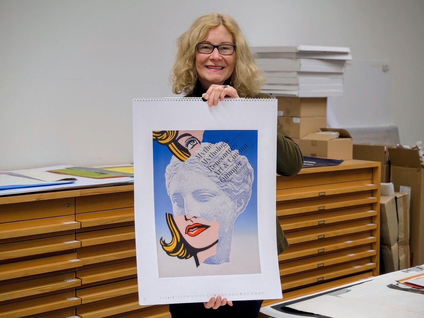 Das Lieblingsmotiv von Christiane van Haaren ist ein Abbild der Venus von Milo in zwei verschiedenen Stilen. NN-Foto: J.Kurschatke