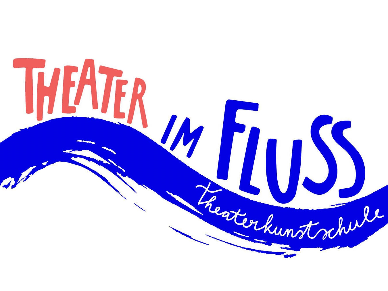 Theater im Fluss: Wenn die Mitte brennt "Logo des Vereins mit blauem Hintergrund und stilisiertem Adler, Vereinsname in weißer Schrift"