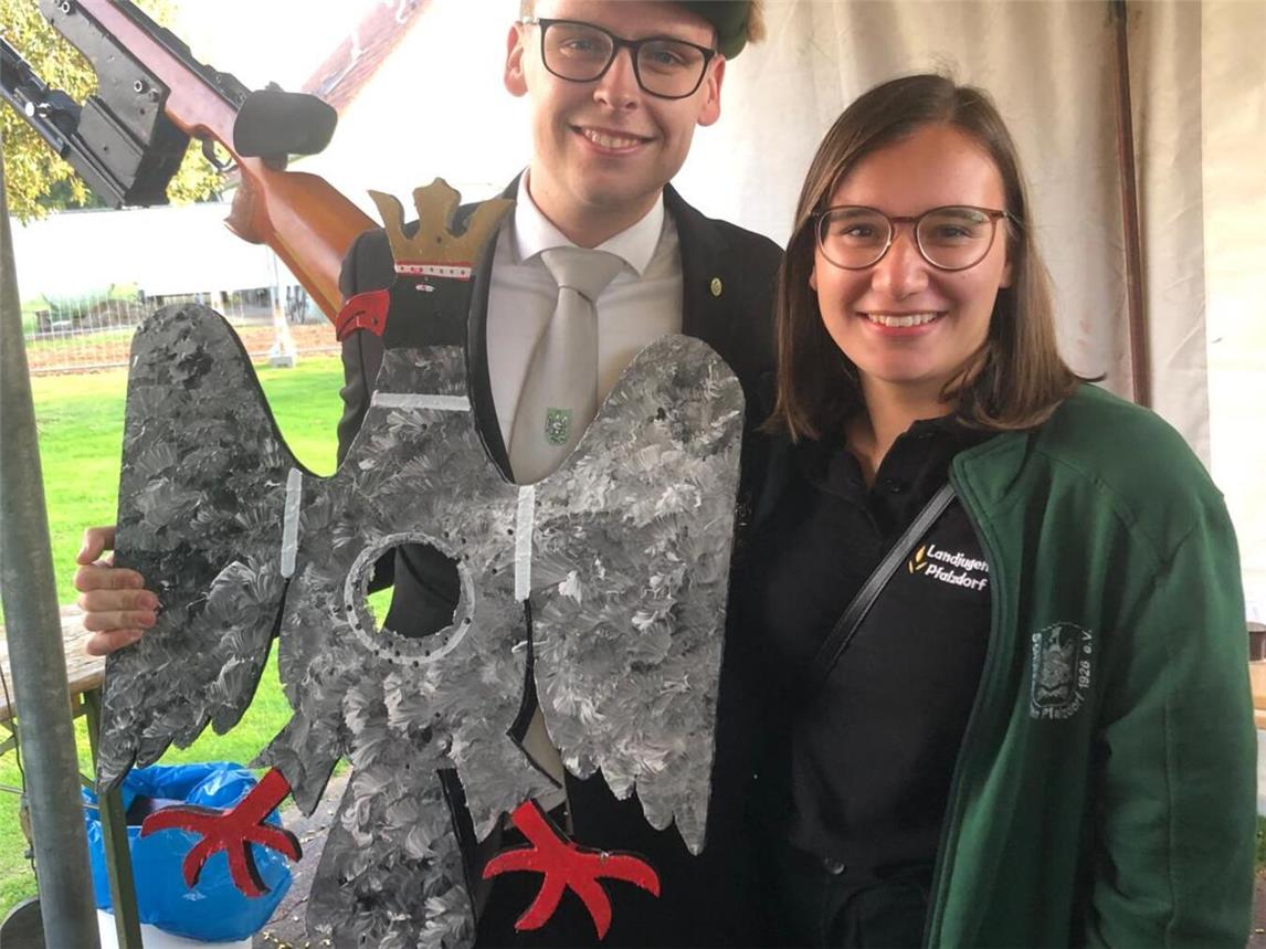 Das neue Königspaar Enno Huismann und Hannah Jahnsen.Foto: privat