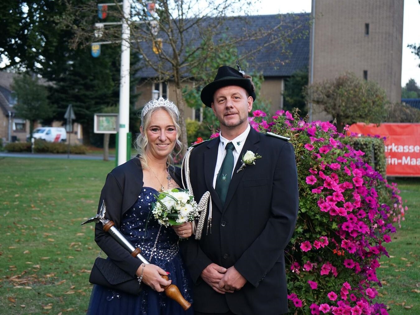 Das neue Königspaar Nadine und Jens (Hardt).