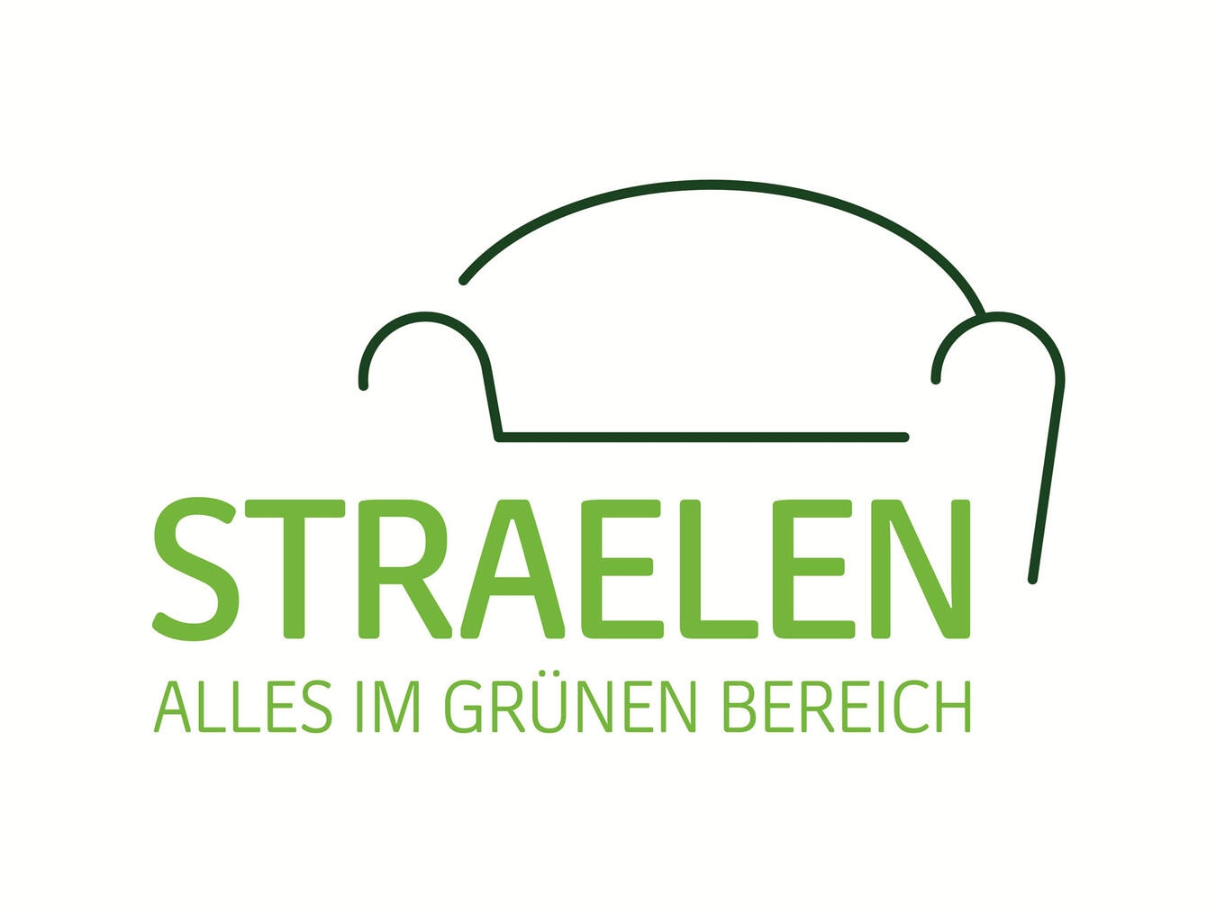 "Neues Stadtlogo Straelen, modernes Design, grüne Akzente, symbolisiert Nachhaltigkeit und Gemeinschaft"