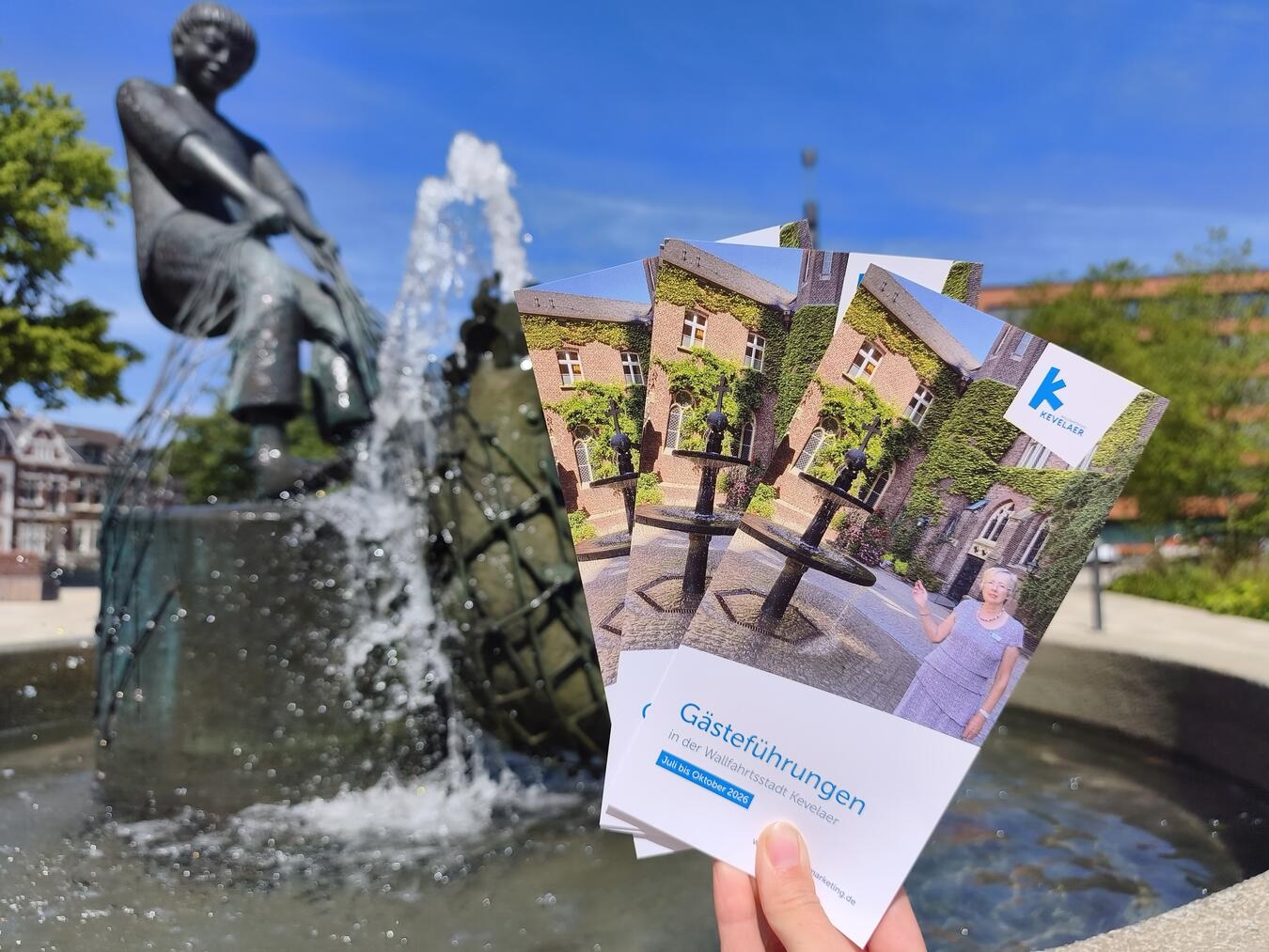 "Geführte Touren Kevelaer Sommer 2023, entdecken Sie die Stadt aus neuen Perspektiven, Foto Wallfahrtsstadt Kevelaer"