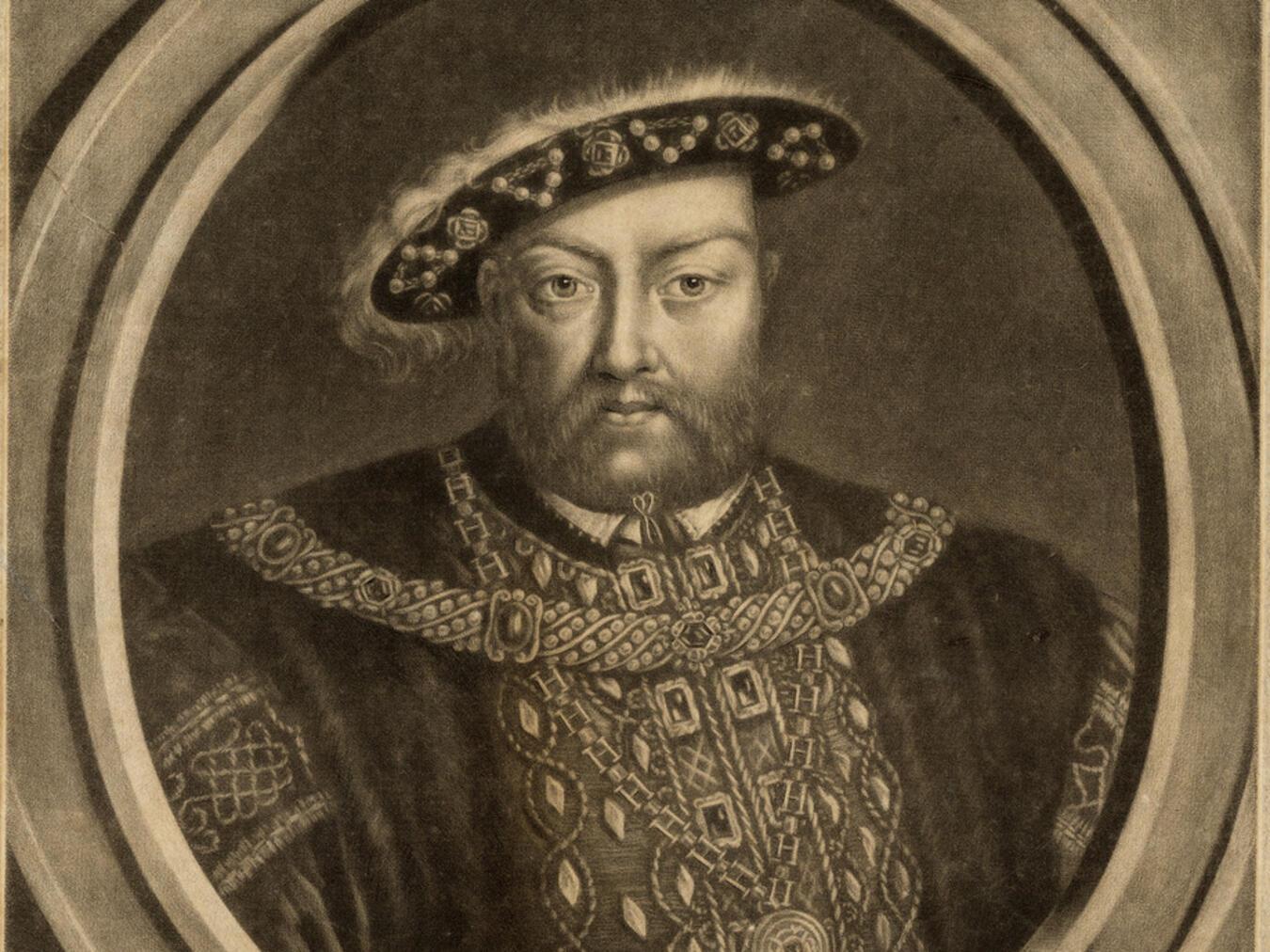 Porträt von Heinrich VIII. für das Museum Kurhaus Das Porträt des Tudor-Königs Heinrich VIII. (1491–1547).