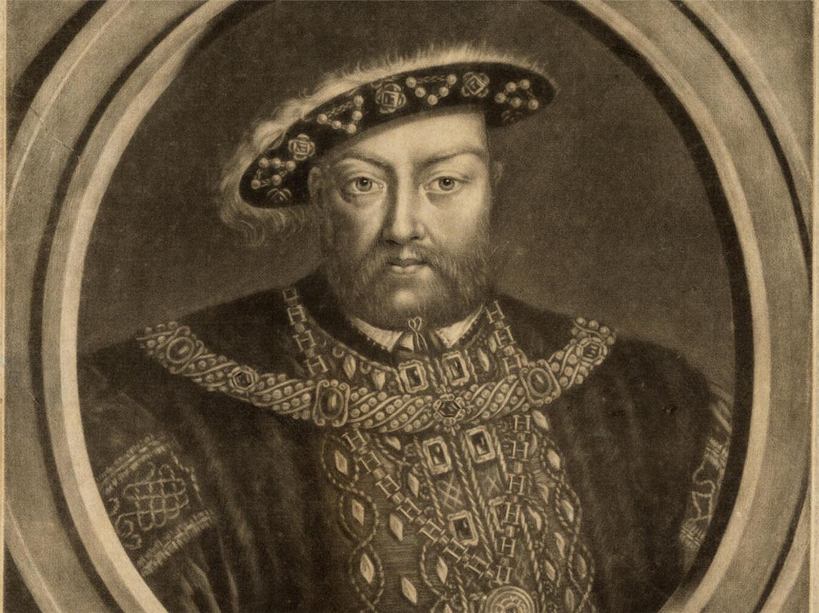 Das Porträt des Tudor-Königs Heinrich VIII. (1491–1547).