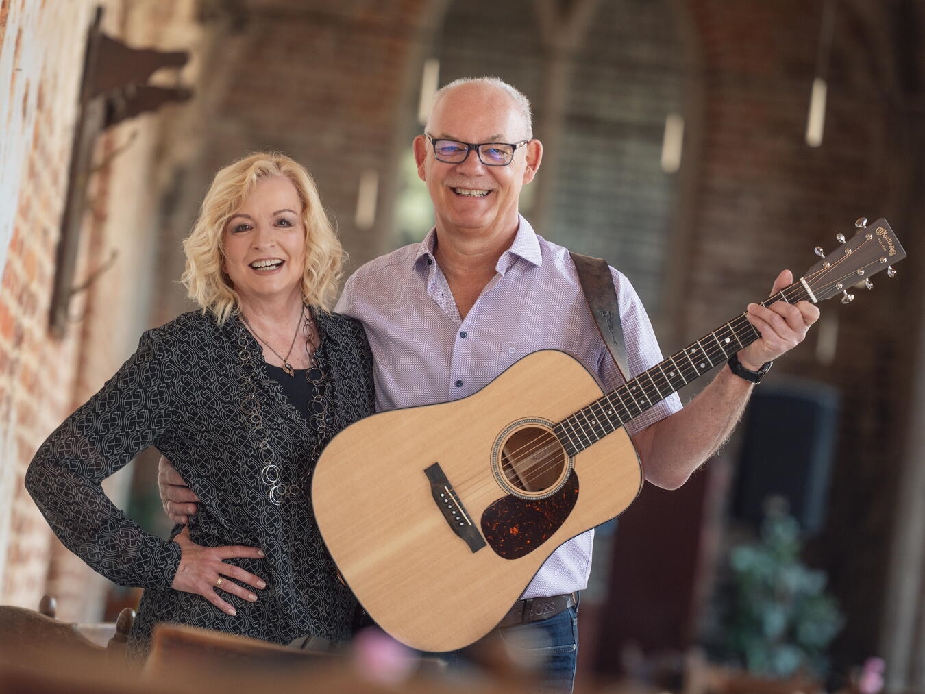 "Musikduo Astrid und André Philippi bei leisem Balladenkonzert, Chansons-Vorstellung am Nachmittag. Foto: MVO"