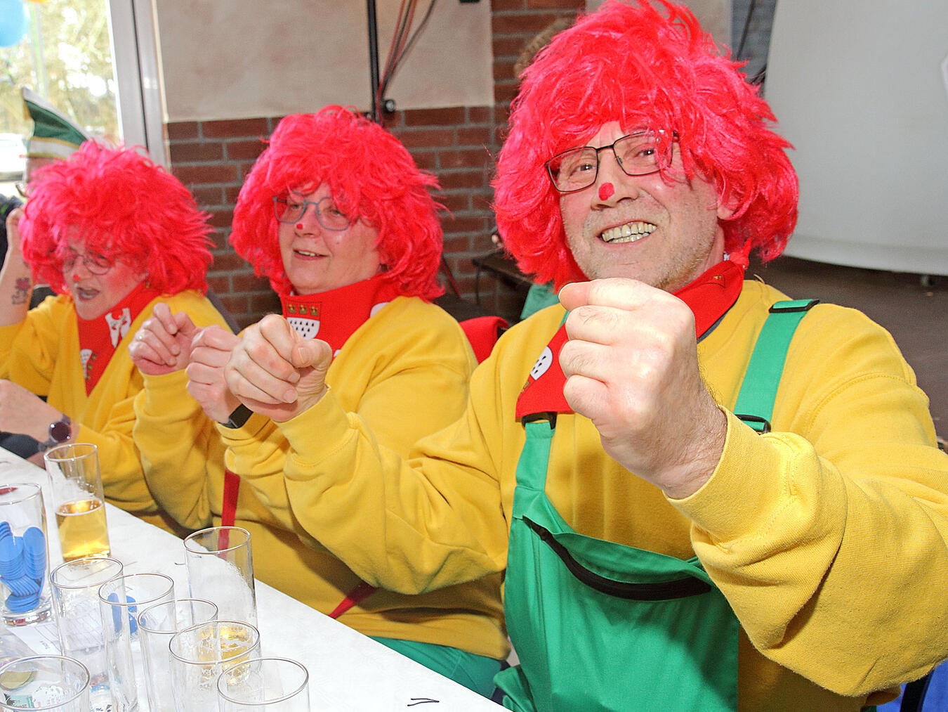 Das Publikum beim Karnevalsfrühschoppen in Birten...