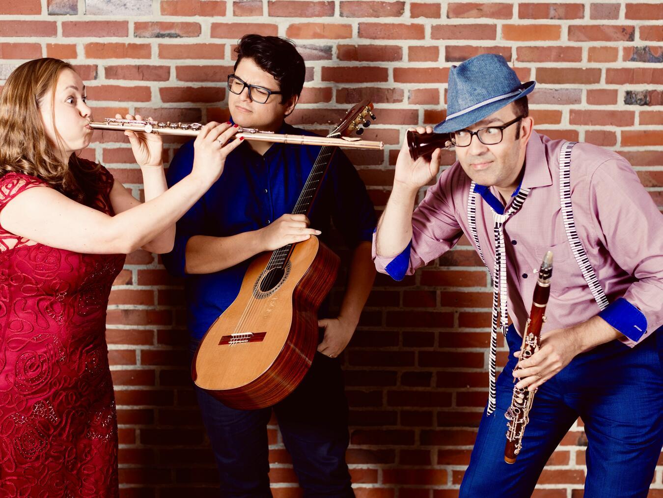 Das SaitenWind Trio begeistert mit einer außergewöhnlichen Besetzung und einem vielseitigen Programm aus Klassik und humorvollen Stücken. Foto: privat