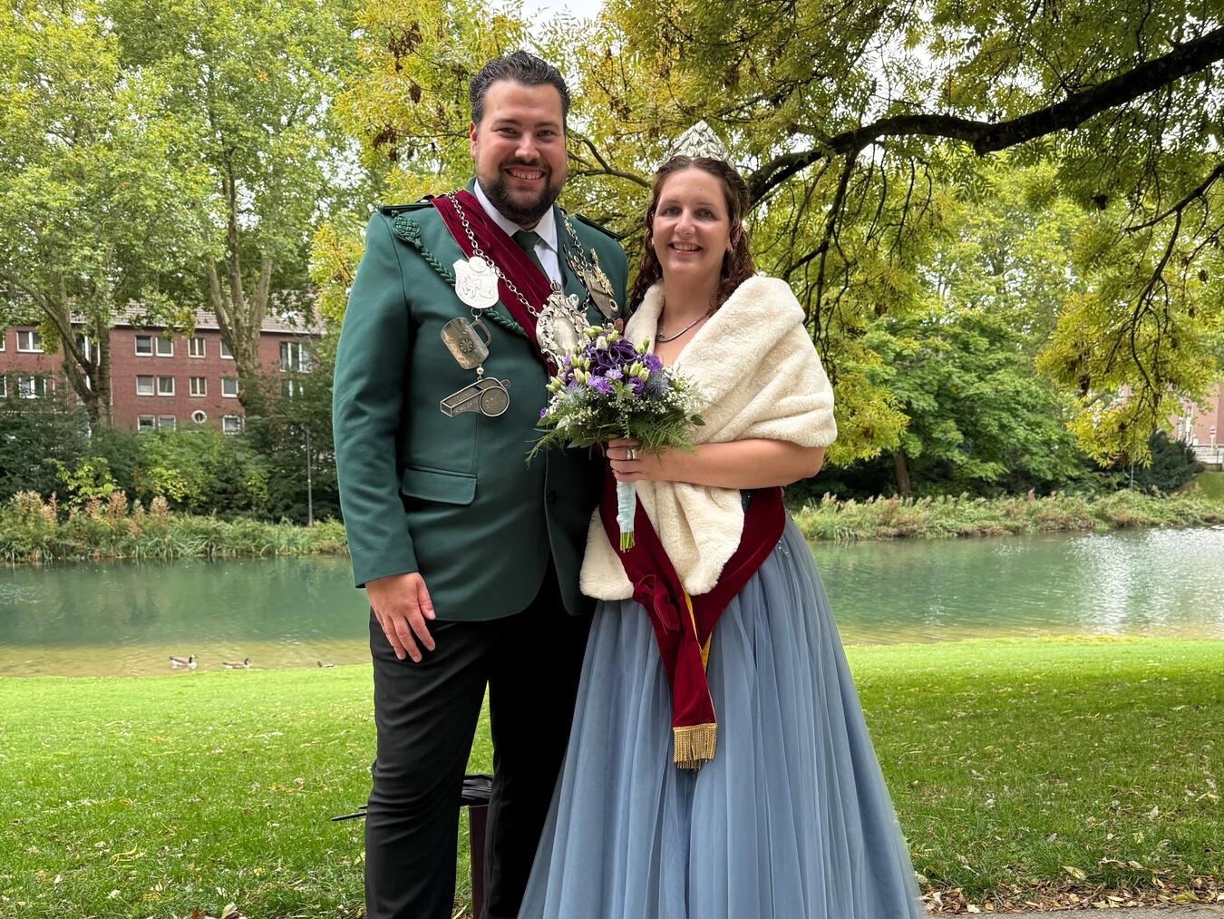 "Königspaar Frederik Oostendorp und Denise Lanksch, Abschiedsfoto, privat"