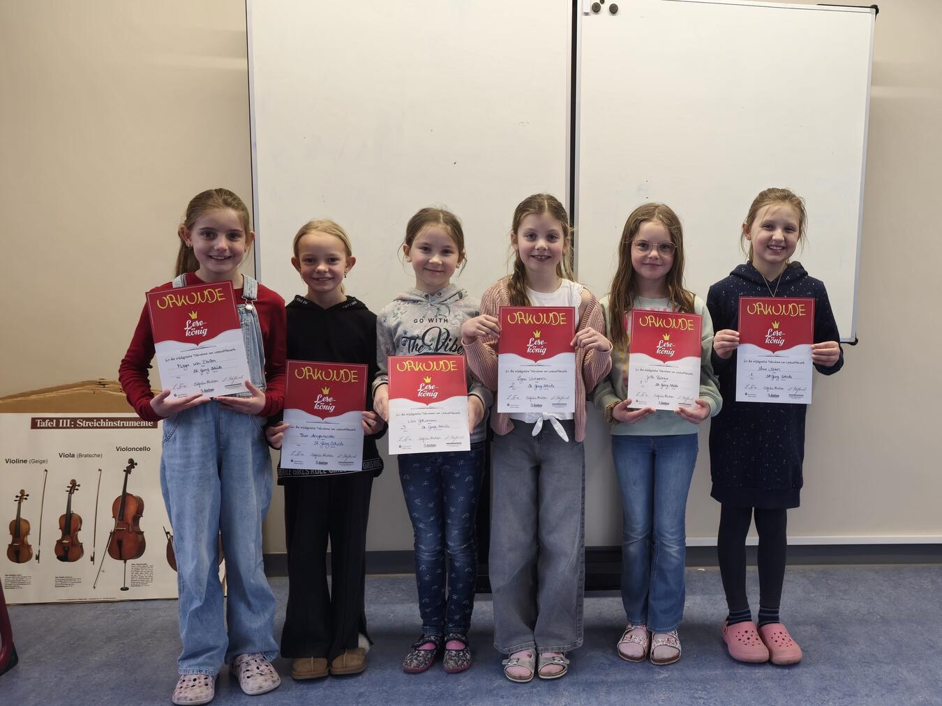 Das sind die Finalistinnen aus Nütterden (v.l.): Maya van Dalen, Thea Aengenheister, Vera Gehrmann, Lynn Verhoeven, Jette Reimer und Lena Maas. NN-Foto: HF