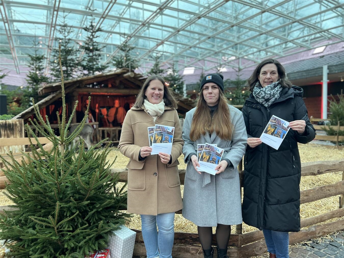 Das Stadtspiel mit dem „KeveLama“ als Engel verbindet weihnachtliche Vorfreude mit besinnlichen Momenten.Foto: Wallfahrtstadt Kevelaer