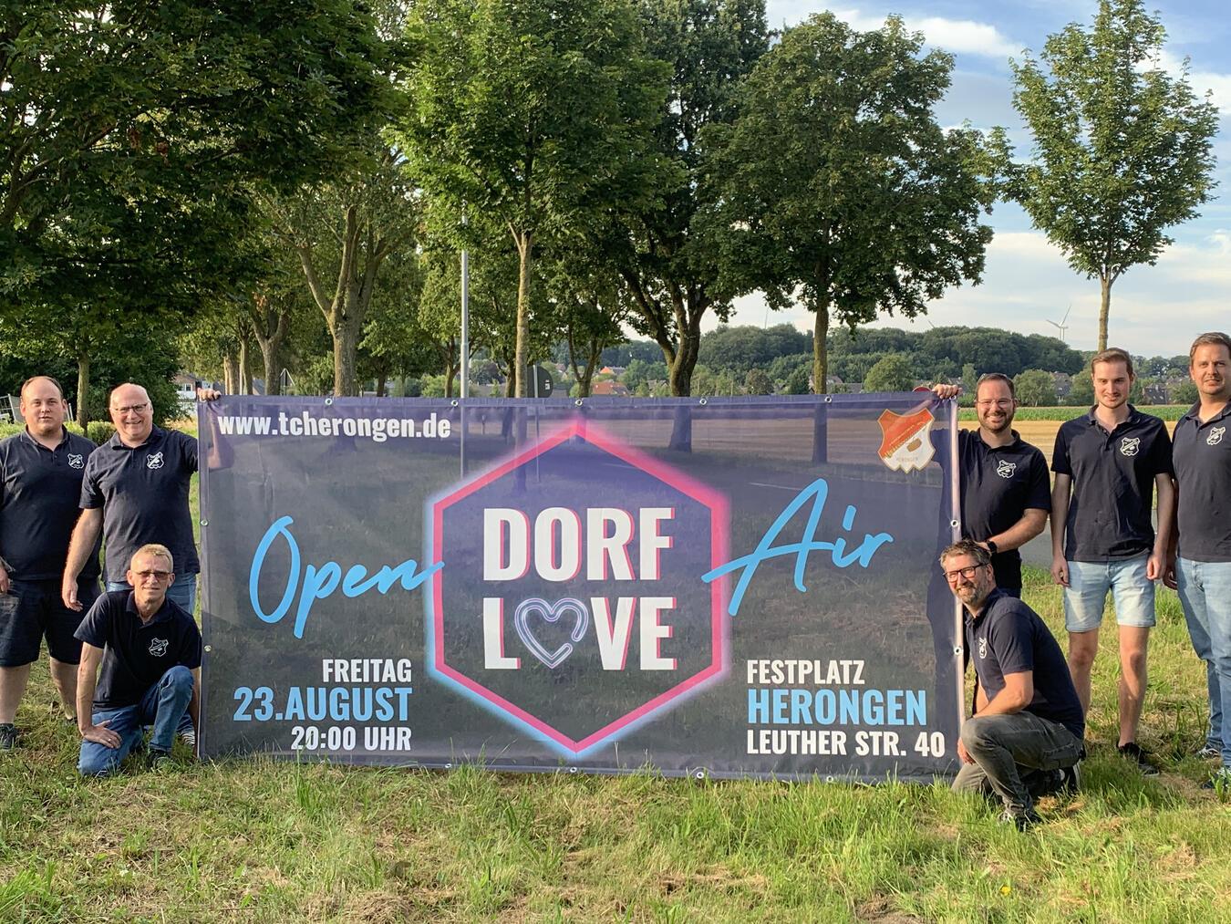 Tambourcorps Herongen lädt zum Dorf Love Open Air Das Tambourcorps 1923 Herongen veranstaltet in diesem Jahr zum ersten Mal das Open-Air „Dorf Love“. Foto: privat