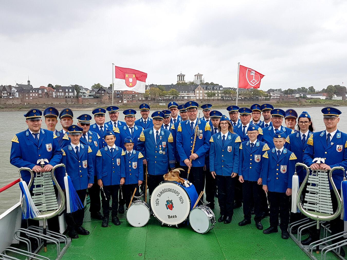 Das Tambourcorps Rees in seiner aktuellen Besetzung. Foto: Michael Scholten
