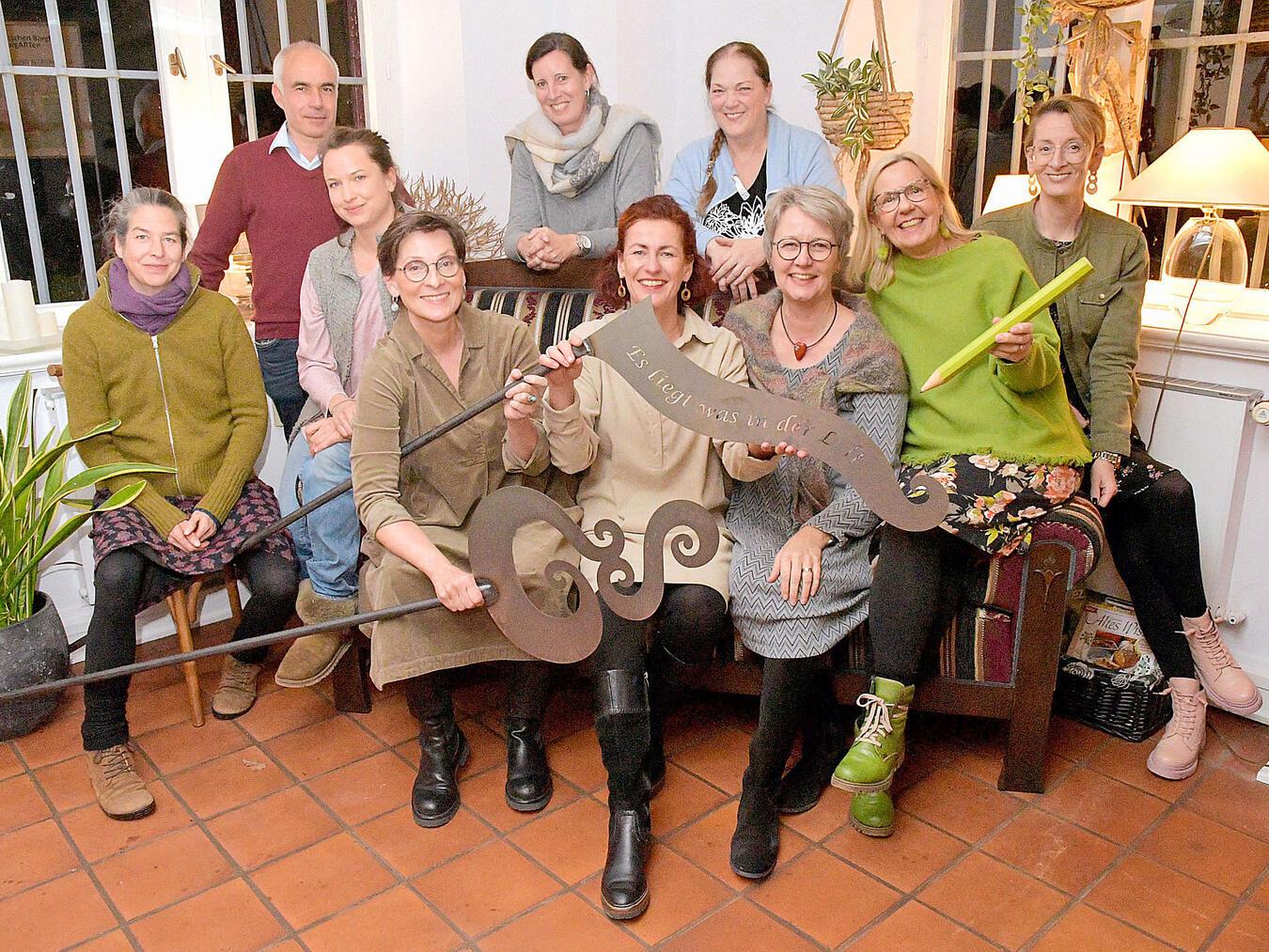 Das Team des Ensemble Schlösschen Borghees ist stolz auf die bisherige Entwicklung.NN-Foto: Rüdiger Dehnen