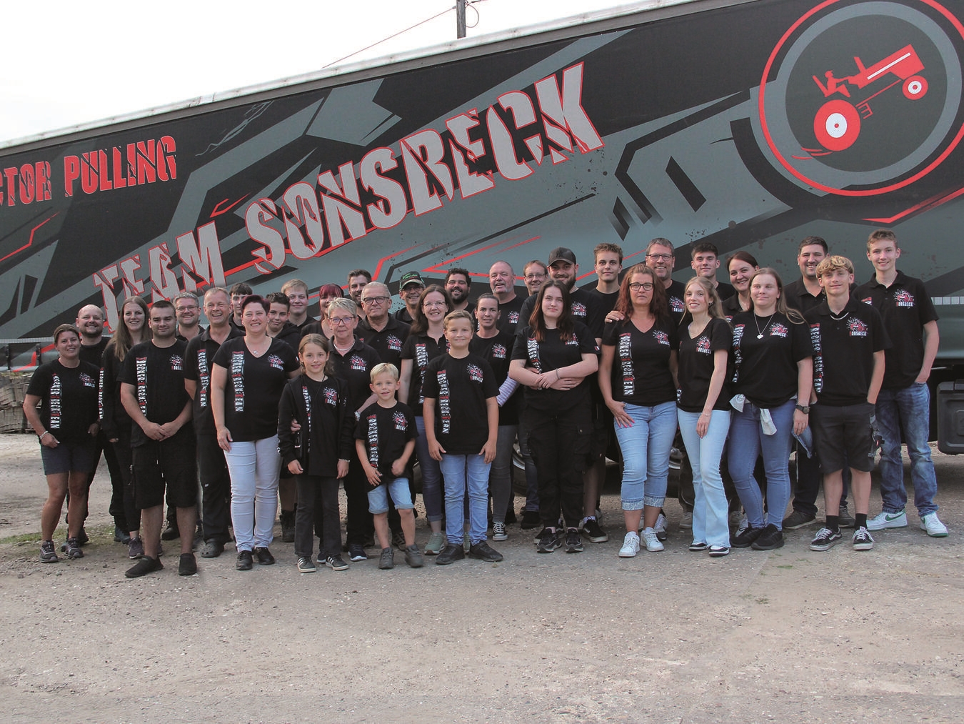 Das Trecker Treck Team Sonsbeck in 2024. Foto: Trecker Treck Team Sonsbeck