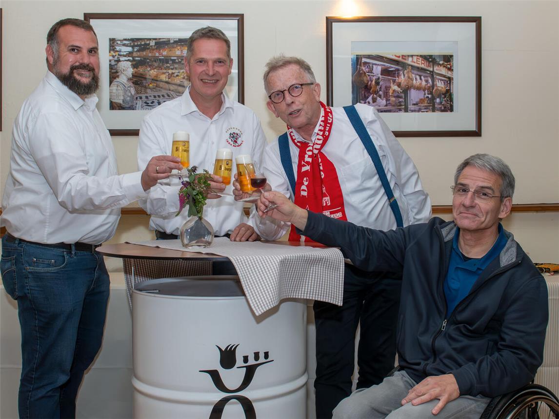 David Steinert, Achim Verrieth, Heiner Terbuyken und Georg Jansen (v.l.) freuen sich schon das neue Sitzungsformat. NN-Foto: Gerhard Seybert