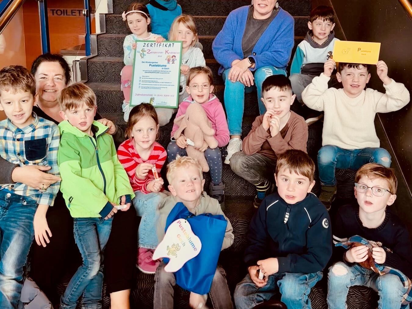 Den Film „Die Hasenschule“ schauten sich die Vorschulkinder des Kindergarten Pusteblume im Kino an. Foto: privat