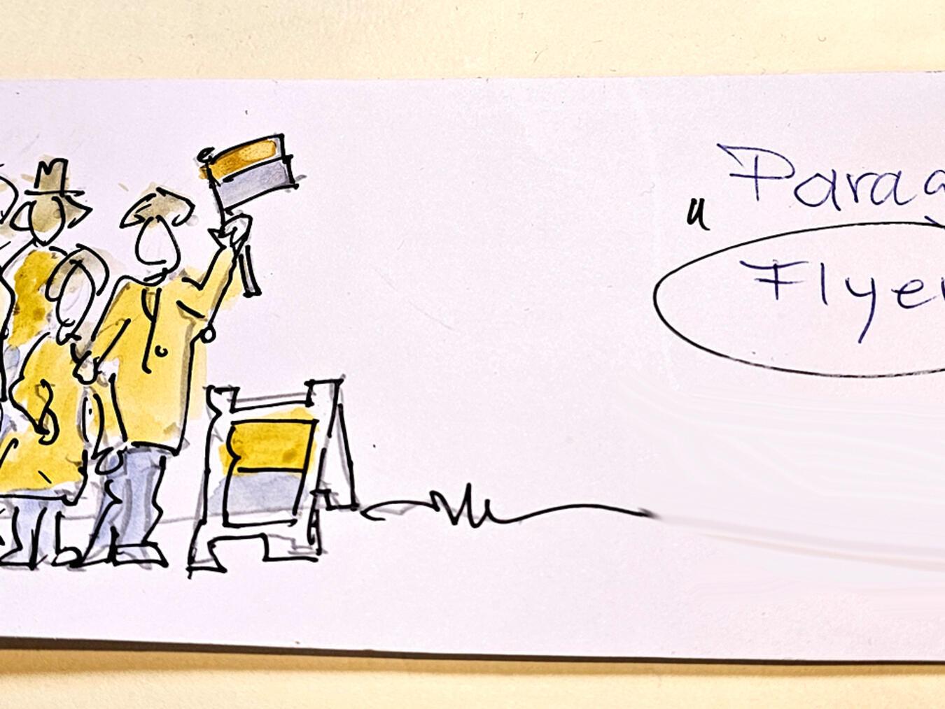 Den Flyer für das Projekt hat Peter Busch längst entworfen ...