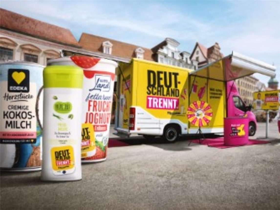 "Aktionstruck 'Deutschland trennt' in Kerken, Kevelaer, Mülltrennung Kampagne, 17. Juni"