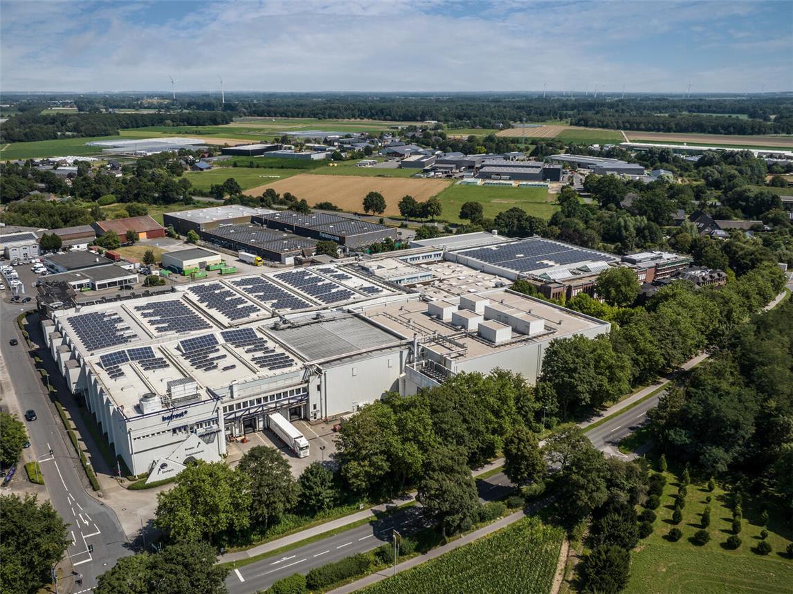 Der Bofrost-Campus in Straelen. Das 1966 gegründete Familienunternehmen ist heute mit 254 Niederlassungen in elf europäischen Ländern tätig.Foto: Markus van Offern