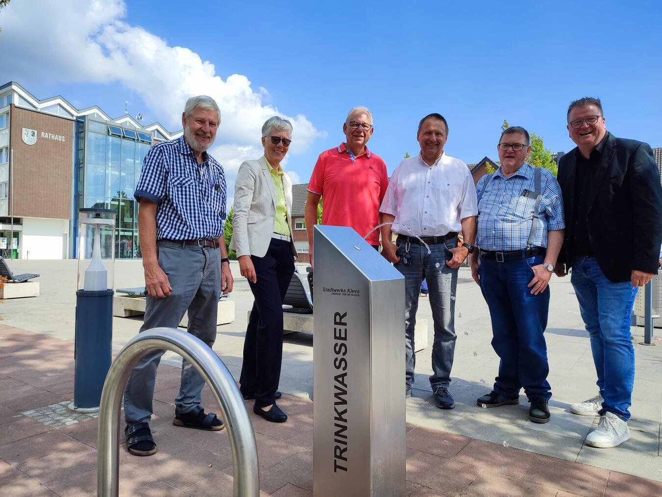 Brunnen mit kostenlosem Trinkwasser installiert Der Brunnen ist im Winter nicht in Betrieb. Foto: privat