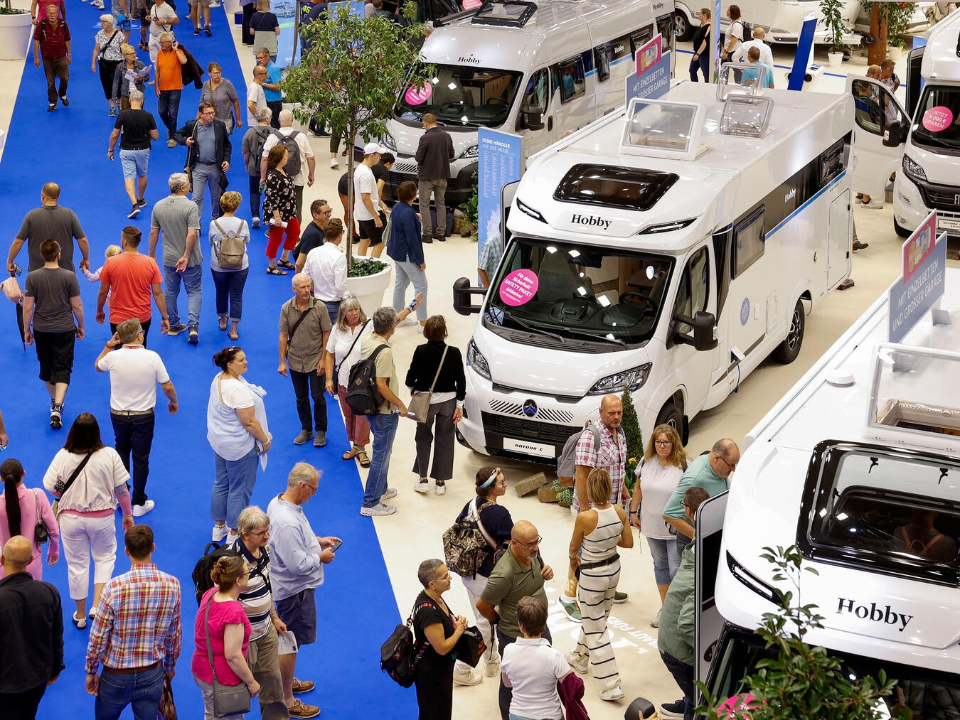 Der Caravan Salon ist das Highlight und der Community-Treffpunkt für alle Freunde des mobilen Reisens. Fotos: Messe Düsseldorf/Constanze Tillmann