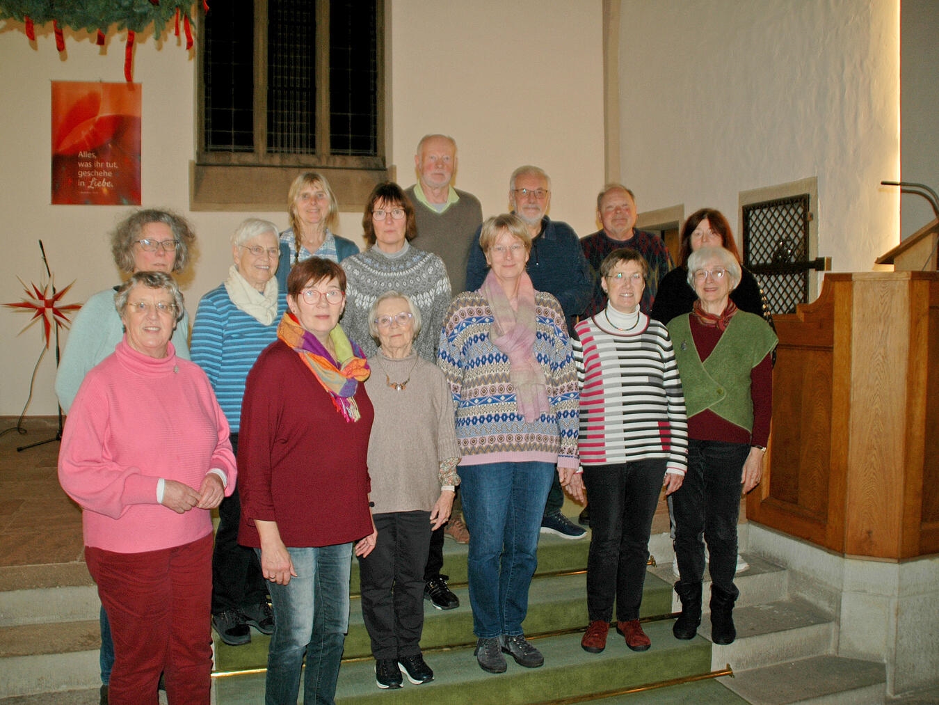 Der Chor der evangelischen Kirchengemeinde Rees. Foto: privat