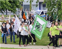 Der Einmarsch vor dem Festakt am Freitag. NN-Foto: Theo Leie