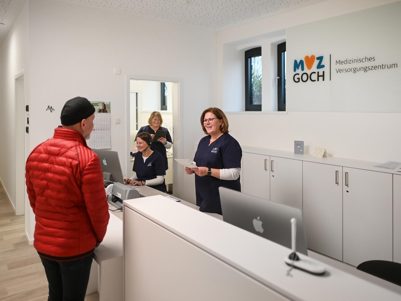 Der Empfang des MVZ am Klosterplatz. Foto: Markus van Offern