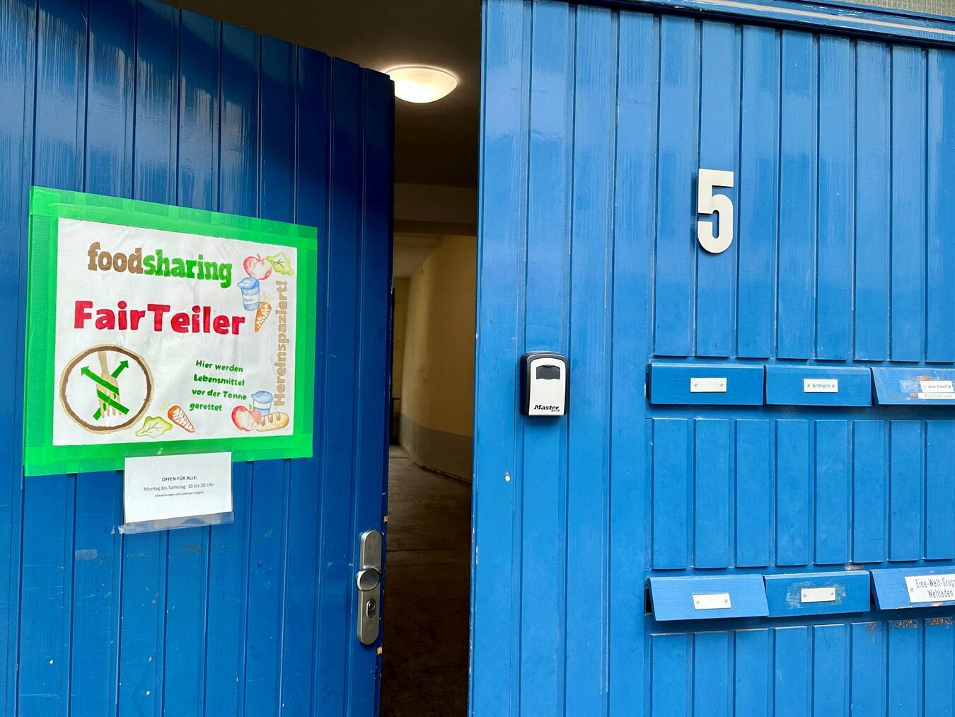 Der „FairTeiler“ an der Xantener Kurfürstenstraße.