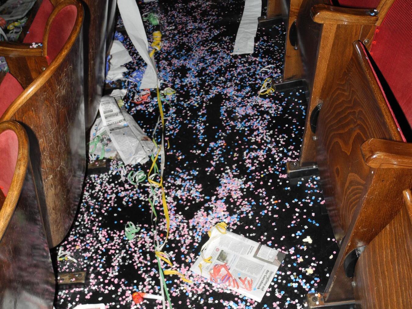 Der Goli-Saal nach der Rocky Horror Picture Show. Foto: privat