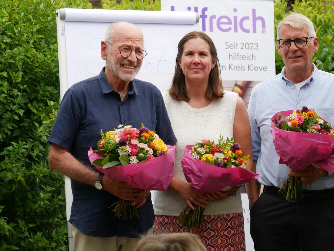,hilfreich‘ auf Wachstumskurs Der Gründungsvorstand: Kerstin Jakobs, Matthias Hintzen (r.) und Dieter Kessler (l.). Foto: Patrick Jakobs