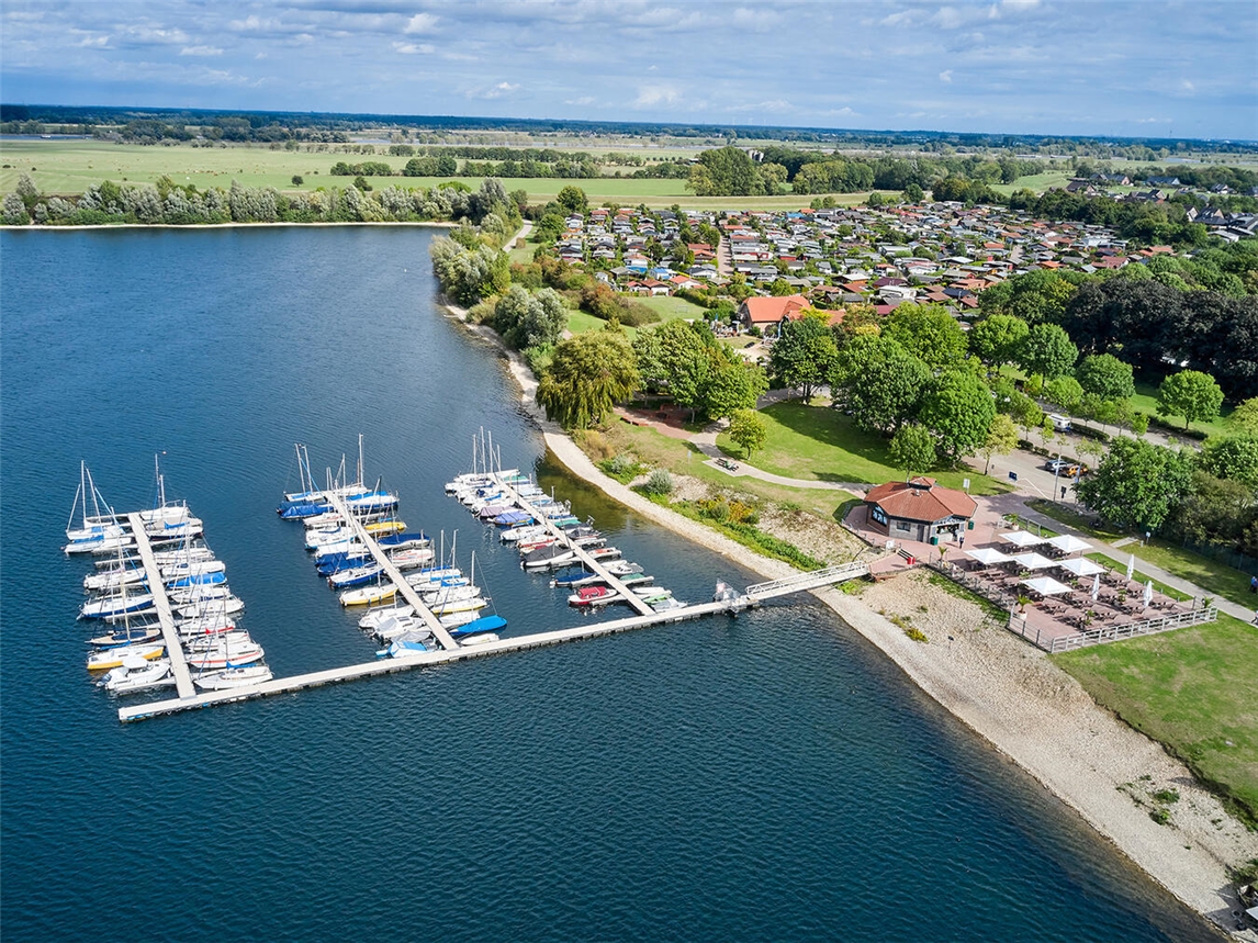 Der Hafen Wardt von oben. Foto: FZX