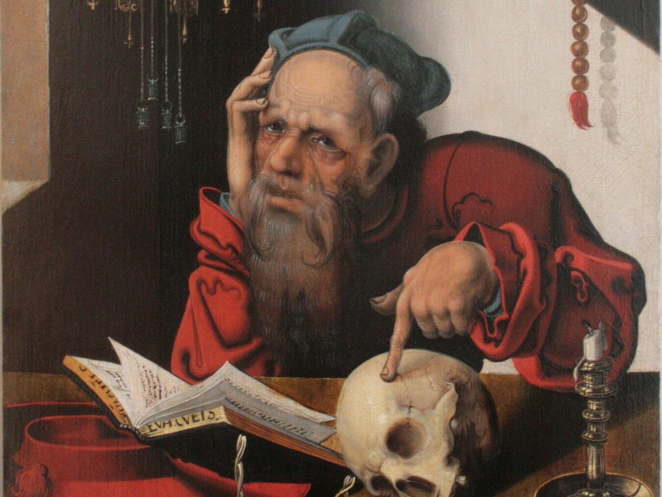 Der heilige Hieronymus. Ein Kunstwerk aus dem Museum Kurhaus Kleve.