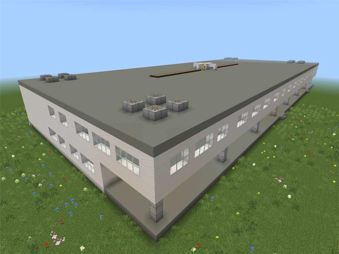 "Informatikkurs erstellt detailgetreues Minecraft-Modell eines Oberstufengebäudes mit Innenräumen, Jahrgangsstufe 10"