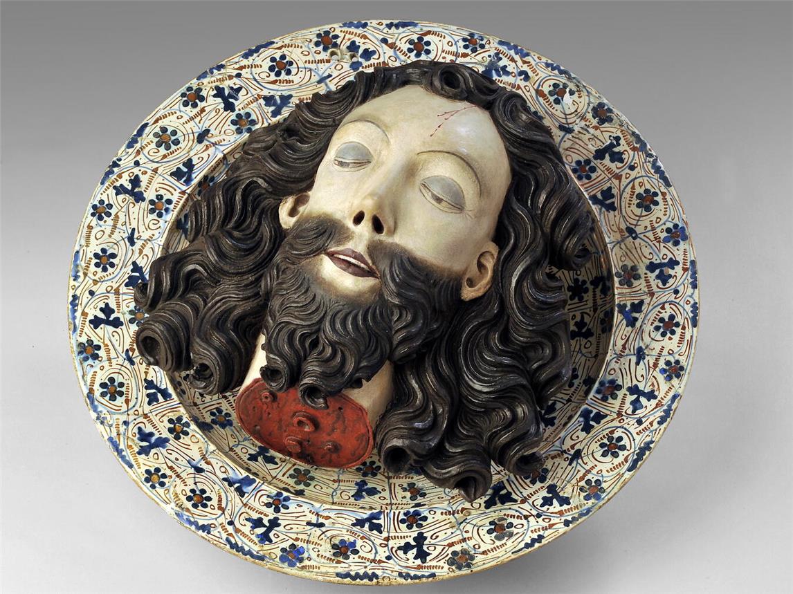 Der Johannesschüssel des niederrheinischen Bildhauers Dries Holthuys um 1500 herum. Foto: Stephan Kube/SQB, Greven