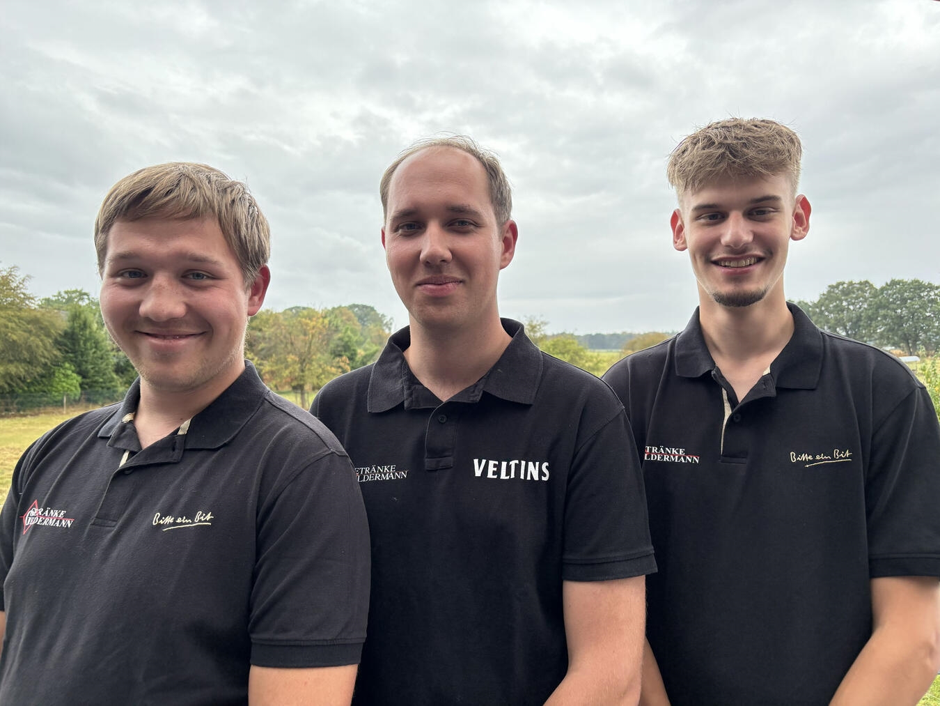 Die Familientradition wird fortgeführt Der Jugendthron 2026: (v.l.n.r.) Lukas Küsters, Jens Küsters und Noah Jeckstadt. Foto: Franz Clahsen