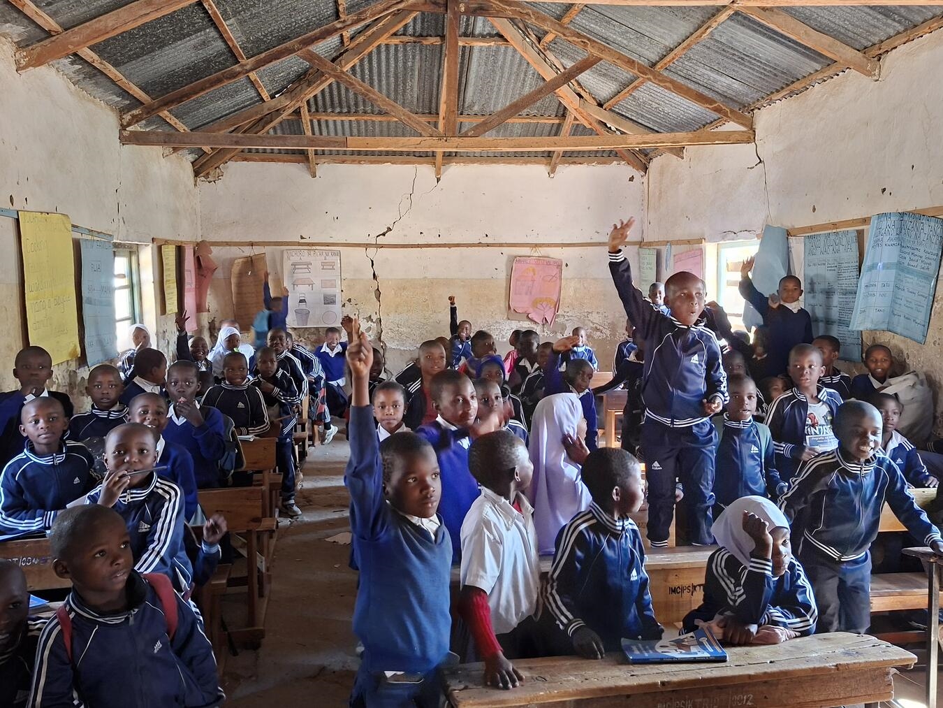 Der Klassenraum im ursprünglichen Zustand. Foto: privat