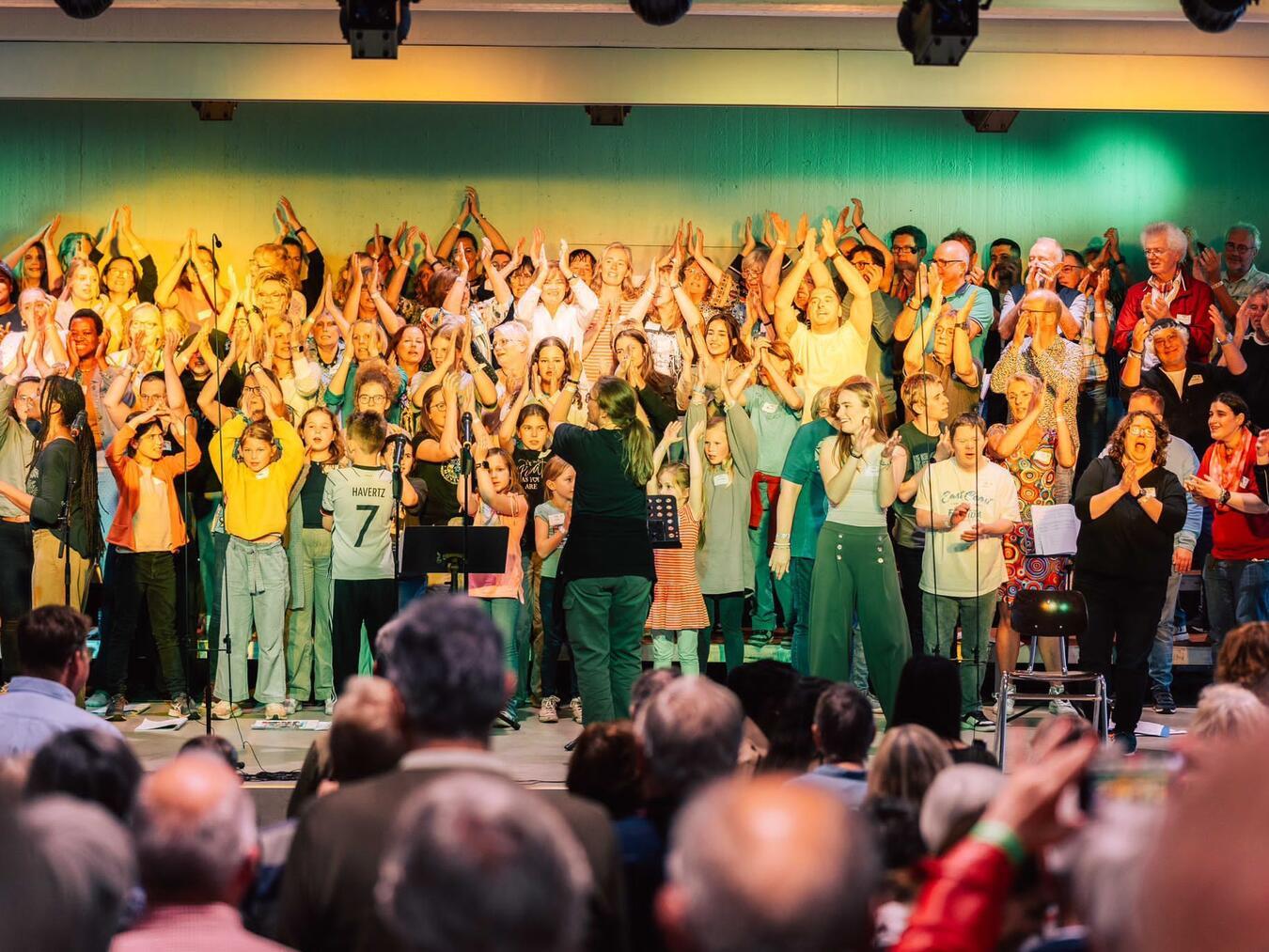 Fantastische Momente bei „HOME.Alpenmusik“ Der Konzert-Chor hatte viel Spaß. Foto: privat