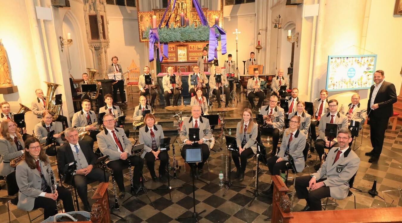 Der Musikverein Cäcilia Straelen beim Adventskonzert 2025.Foto: privat