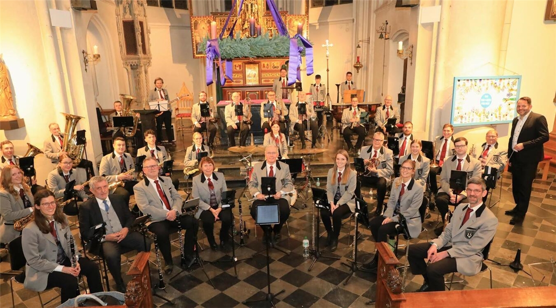 Der Musikverein Cäcilia Straelen beim Adventskonzert 2025.Foto: privat