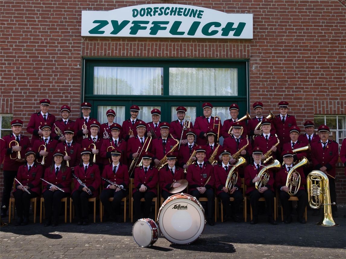 Der Musikverein Zyfflich lädt zum Frühlinhskonzert in die Dorfscheune in Zyfflich ein. Foto: Musikverein Zyfflich