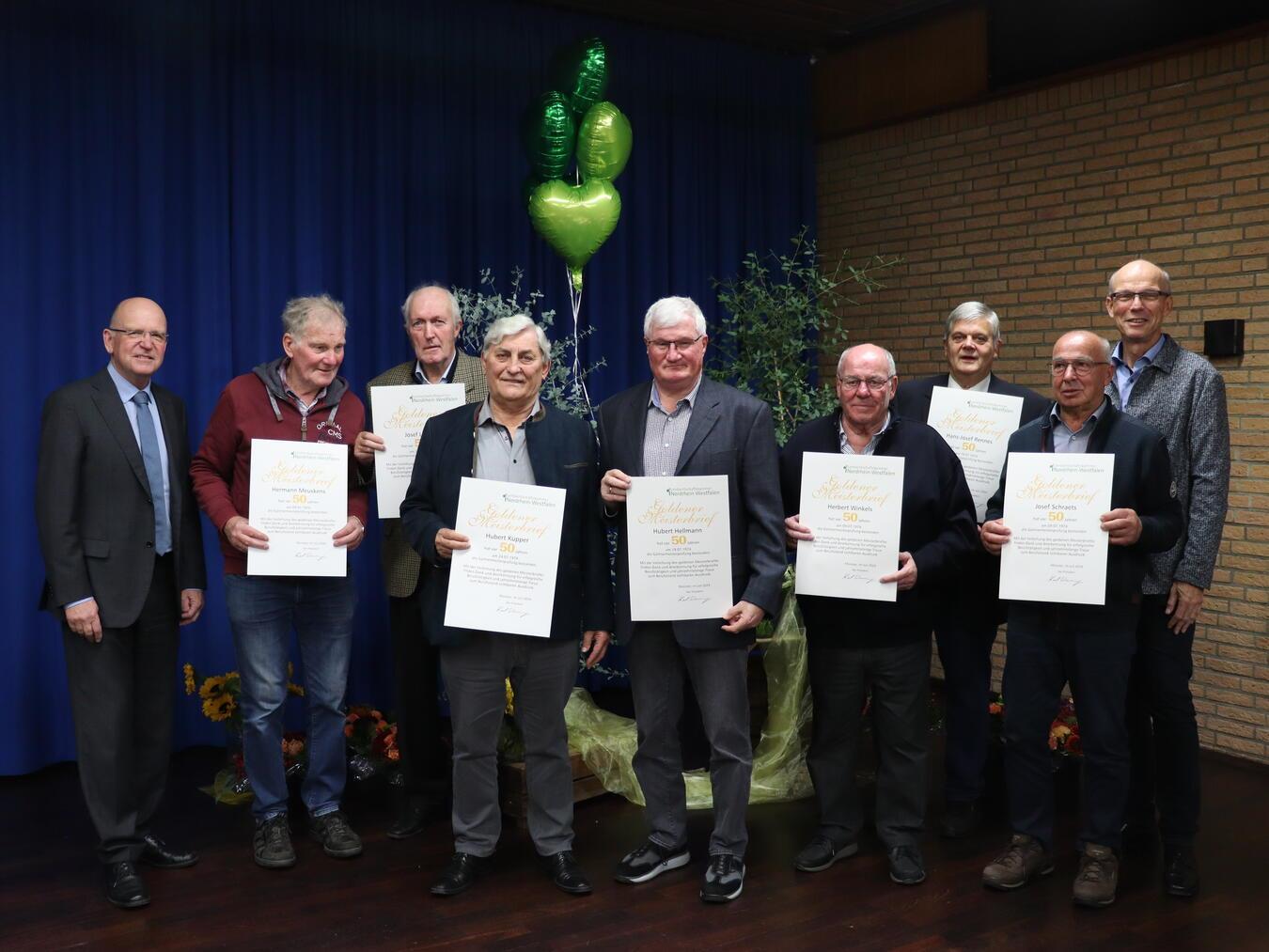 Der Nachmittag endete mit einem gemeinsamen Gruppenfoto. Foto: Bettina van Gent, VZG Straelen