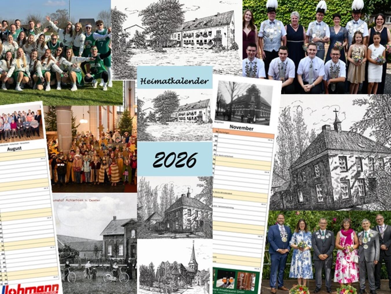 Der neue Heimatkalender der Geschichtsgruppe der Geselligen Vereine Winnekendonk steht bald zum Verkauf bereit. Foto: privat